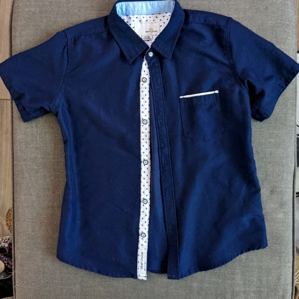 Craft+Flow Navy button down